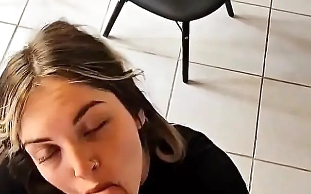 Kinky bdsm whore gagging on toy