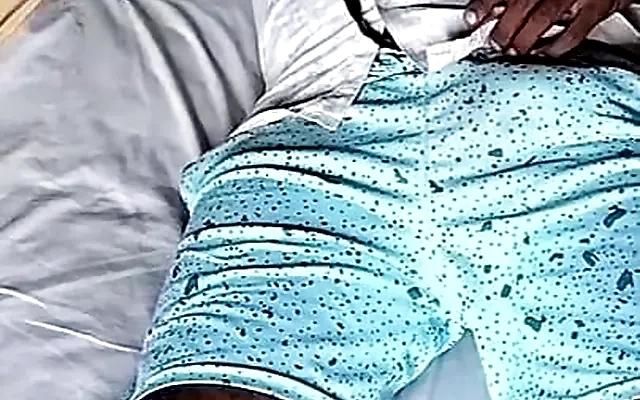 Excited guy sexily jerks the big dick