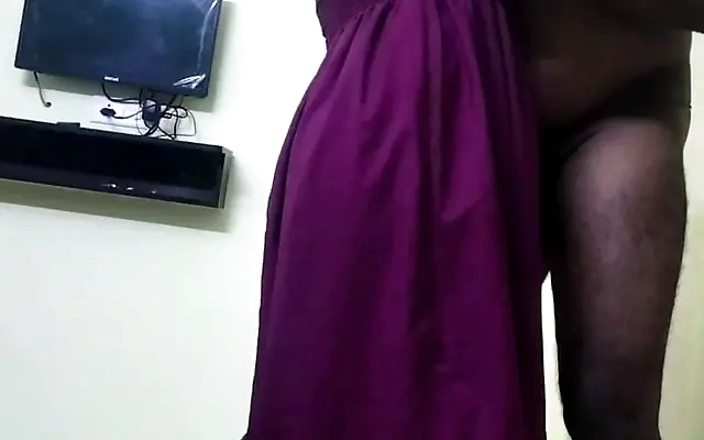 Desi stepmom was caught today in black suit was thinking for a long time to get fucking IndiaXxxQueen