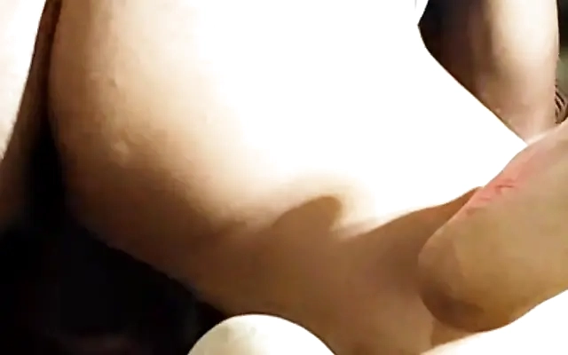 Beautiful and buxom brunette with giant big tits lets her shaved and wet pussy be fucked to moan and enjoy